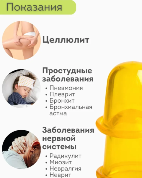 Массажная банка (Массажёр антицеллюлитный, профилактический Чудо банка) Тюльпан для интенсивного воздействия (комплект 2 шт.). Цвета МИКС